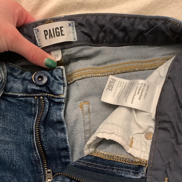 PAIGE Straight Leg Jeans women’s size 24 - Picture 2 of 4